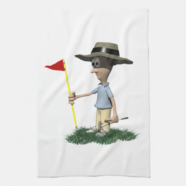 Final Hole Kitchen Towel (Vertical)