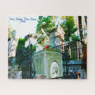 Final Resting Place Chopin Paris. Jigsaw Puzzle