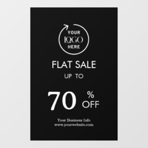 Final Sale   Business Event Store Discount Black Window Cling