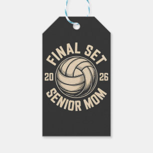 Final Set Senior Mom 2026 Graduation Volleyball Gift Tags