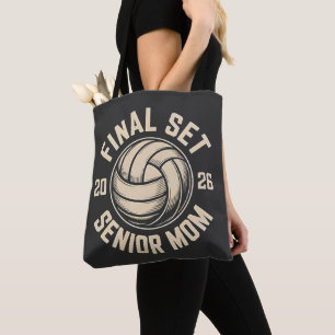 Final Set Senior Mom 2026 Graduation Volleyball  Tote Bag
