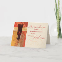 Final Vows Nun Congratulations with Red Candle