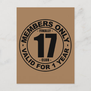 Finally 17 club postcard