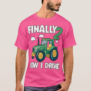 Finally 2 Now I Drive 2Nd Birthday Party Boy Tract T-Shirt