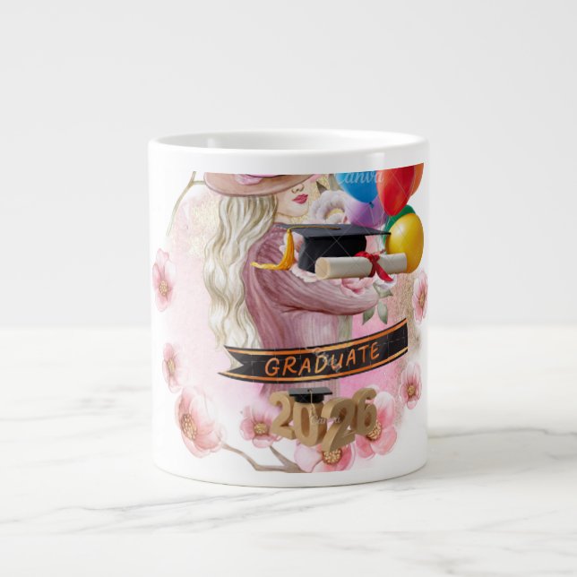 Finally! Class of 2026 Graduate Large Coffee Mug (Front)