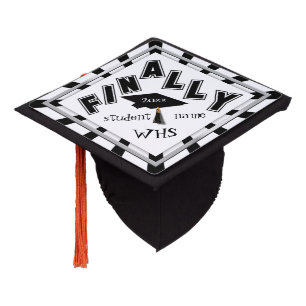 FINALLY! Congrats to the Grad! Graduation Cap Topper