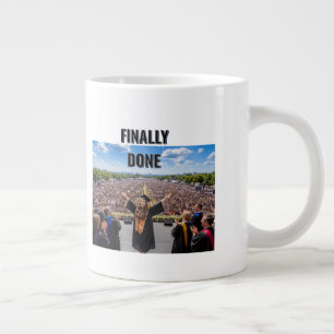 Finally Done Graduation jumbo Mug   costomize 2026