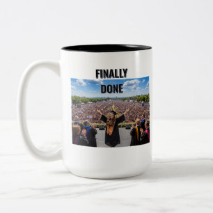 Finally Done Graduation Mug   Funny Class of 2026 