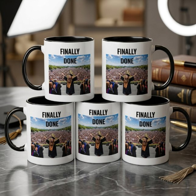 Finally Done Graduation Mug | Funny Class of 2026  (Creator Uploaded)