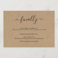 Finally Engagement Party Invitation
