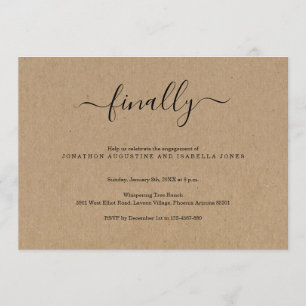 Finally Engagement Party Invitation