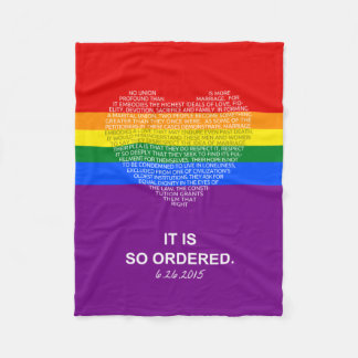 Finally Equal Fleece Blanket