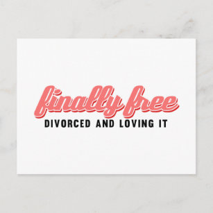 Funny Divorce Card Happy Divorce Day Loved & Divorced -  Portugal