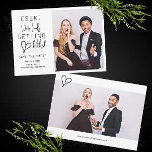 Finally Getting Hitched Wedding Save The Date Invitation