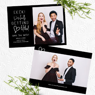 Finally Getting Hitched Wedding Save The Date Invitation