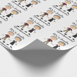 Finally Grandparents Wrapping Paper