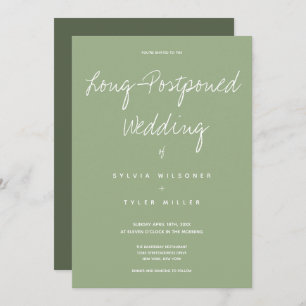 Finally Happening Wedding Sage Typography