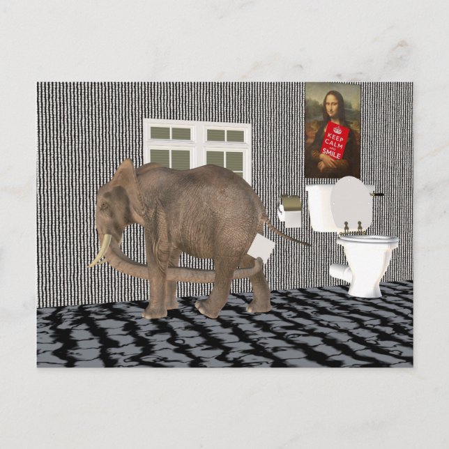 Finally Housebroken Postcard (Front)