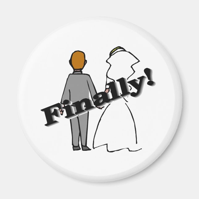 Finally Married Magnet (Front)