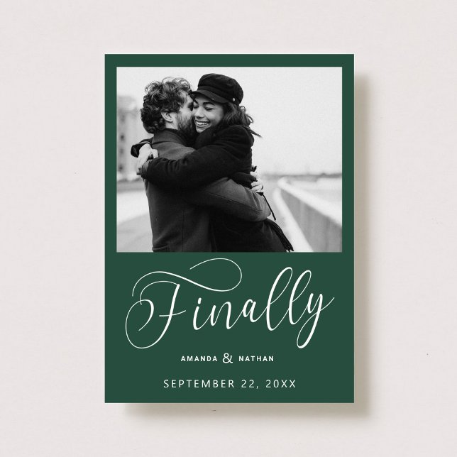 Finally Minimalist Wedding Photo Save the Date (Creator Uploaded)