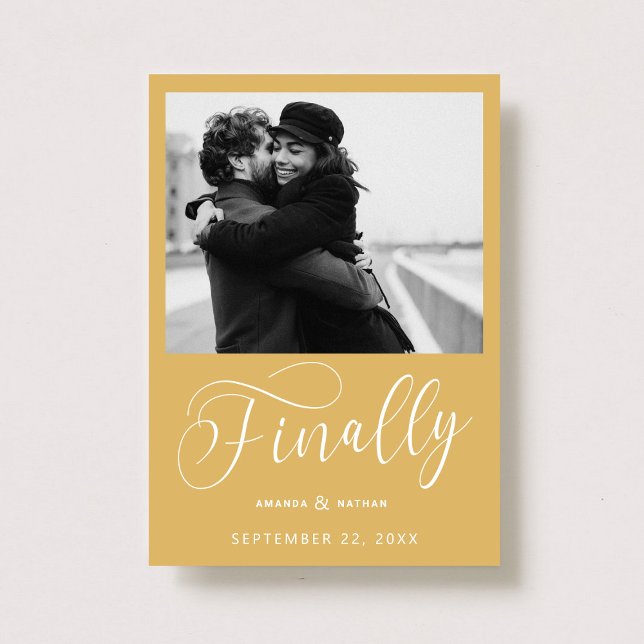 Finally Minimalist Wedding Photo Save the Date (Creator Uploaded)