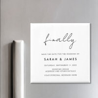 Finally Modern Minimalist Save The Date