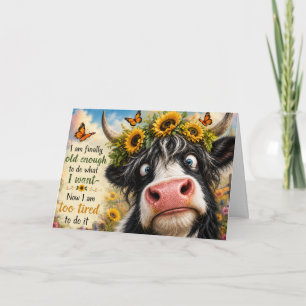 Finally Old Enough Cow Card