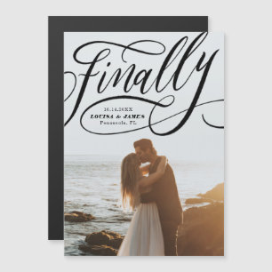 Finally Postponed Covid Photo Save the Date Magnet