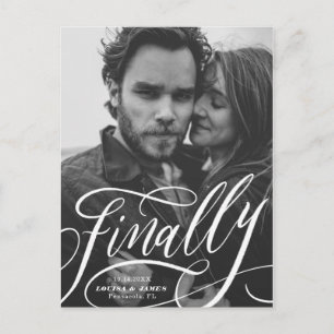 Finally Postponed Covid Photo Save the Date Postcard