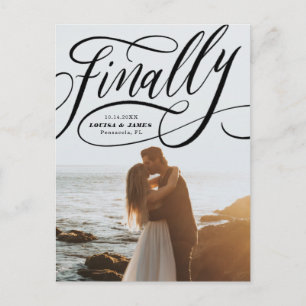 Finally Postponed Covid Photo Save the Date Postcard