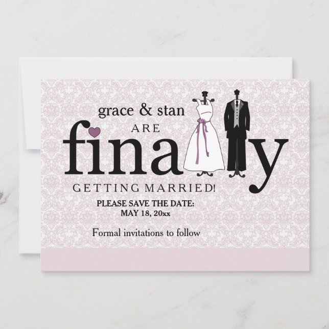 Finally Save the Date Announcement (Front)
