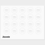 Finally, save the date classic round sticker (Sheet)