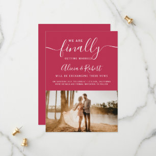 Finally save the date script magenta photo