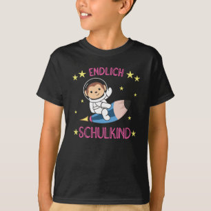 Finally Schoolkind Monkey School Bag Astronaut T-Shirt