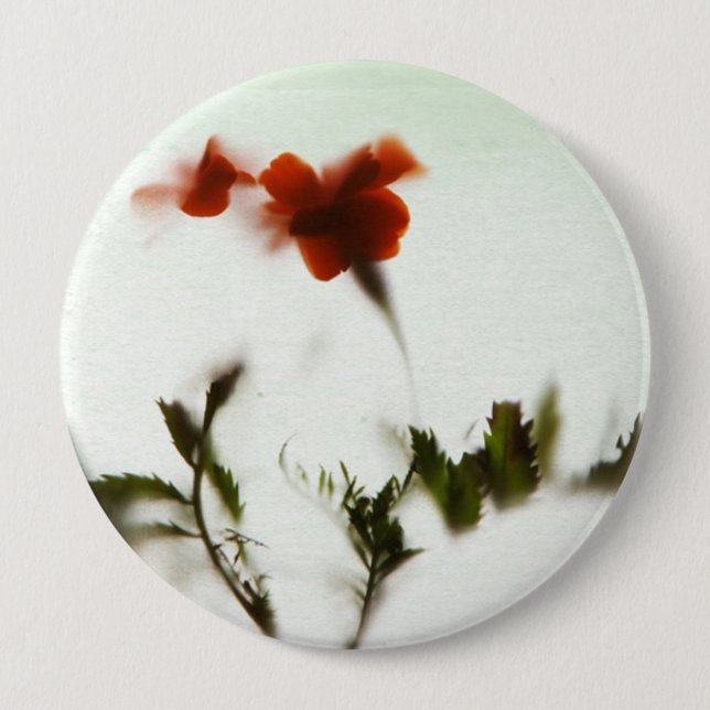 Finally spring! 4 inch round button (Front)