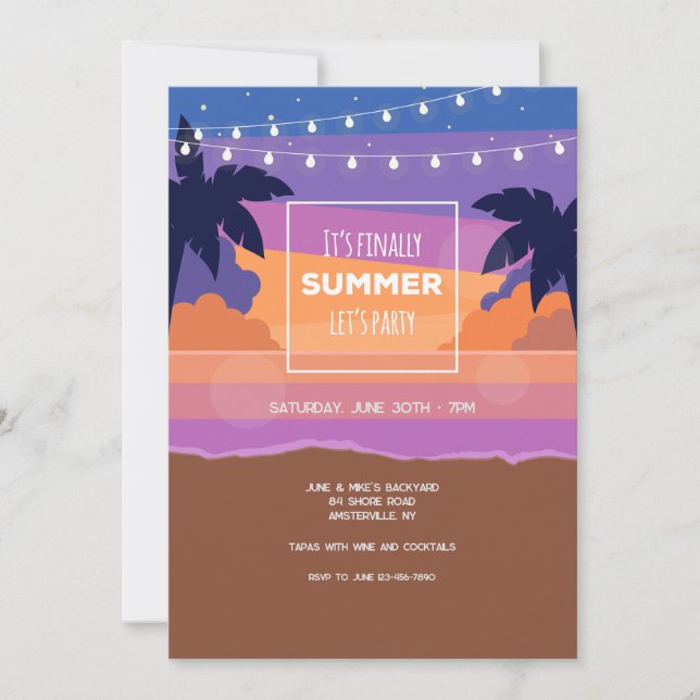 Finally Summer Invitation (Front)