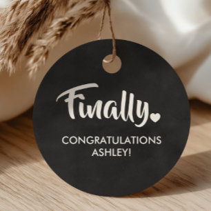 Finally Tags, Graduation Gift Tag, Congratulations Favour Tags