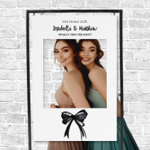 Finally Tied The knot Bow Wedding Photo Frame Prop