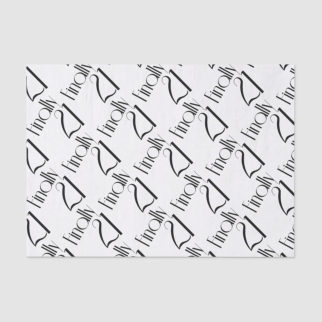 Finally Twenty One Tissue Paper (Front)