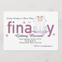 Finally Two Brides Wedding Invitation