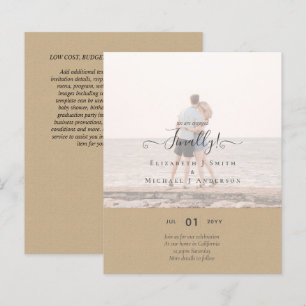 Finally We are Engaged! Wedding Announcement PHOTO