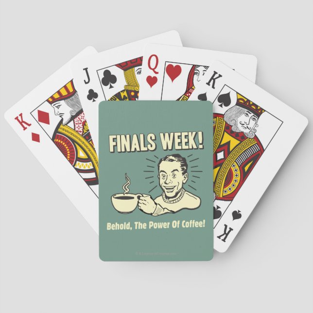 Finals Week: Behold Power Coffee Playing Cards (Back)