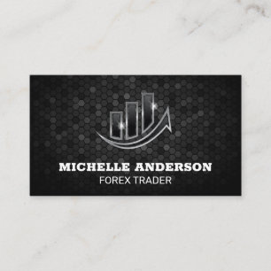 Finance   Bar Chart Logo   Stocks Business Card
