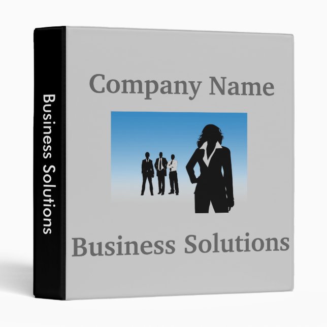 Finance business plans and presentation folder binder (Front/Spine)