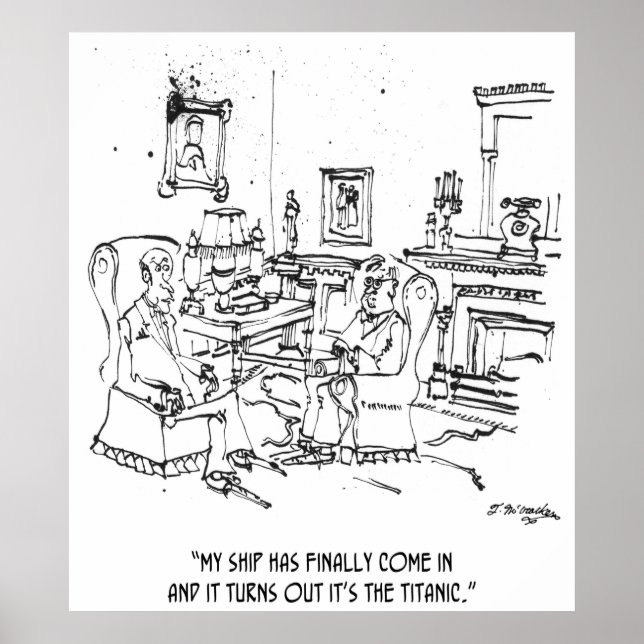 Finance Cartoon 9229 Poster (Front)