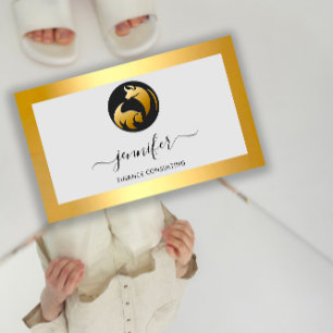 Finance Consulting Broker Accountant Bufalo Bear Business Card