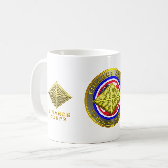 Finance Corps Veteran Coffee Mug (Front Left)