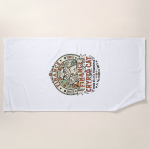 Finance Crypto Cat Finance Crypto Cat Vintage Vect Beach Towel