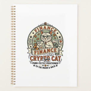 Finance Crypto Cat Finance Crypto Cat Vintage Vect Planner