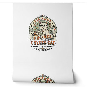 Finance Crypto Cat Finance Crypto Cat Vintage Vect Wallpaper